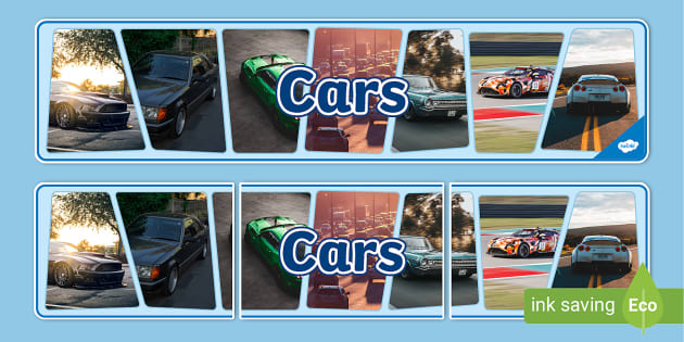 Cars Photo Display Banner (teacher made) - Twinkl