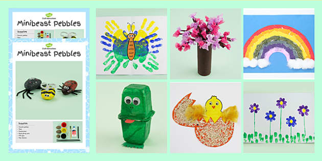 Easy Spring Crafts for Kids - Springtime Crafty Fun!