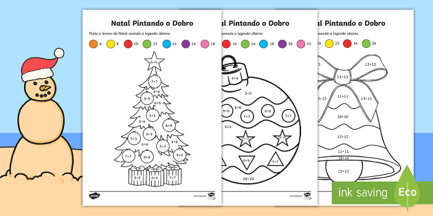 FREE! - Desenhos de Natal – Atividades de Colorir - Twinkl