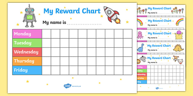  My Merit Reward Chart Pack Classroom Rewards System