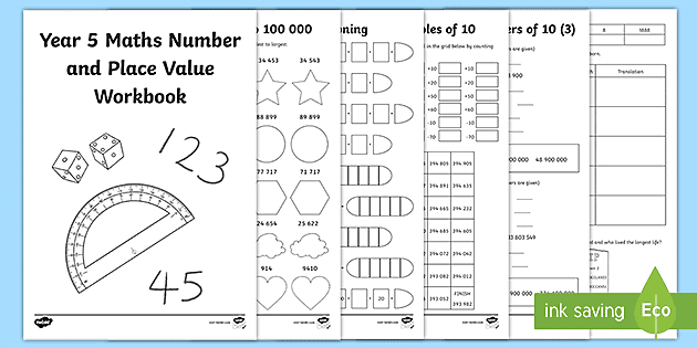 Maths Number And Place Value Workbook Year 5 - Homework Task
