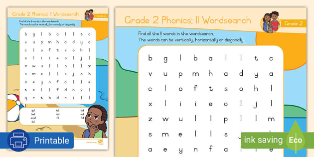 Grade 2 Phonics Ll Wordsearch Teacher Made Twinkl