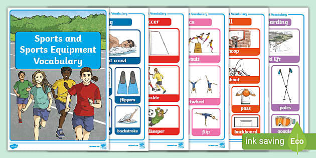 FREE! - Sports and Sports Equipment Vocabulary for English