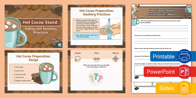Hot Cocoa Stand Dramatic Play Labels (Teacher-Made) - Twinkl