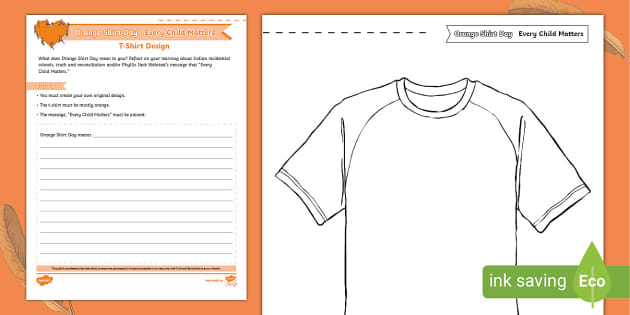 Orange Shirt Day Every Child Matters Writing Templates