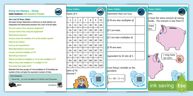 problem solving using 2 5 and 10 times tables