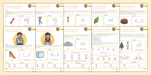 Level 5 Phonics Parent Information Sheets (Weeks 1-10)