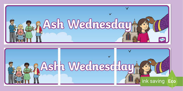 Ash Wednesday Display Banner English/Spanish (teacher made)