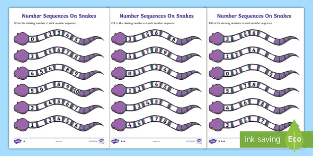 Senior Infants Number Sequencing 1 to 10 Differentiated Worksheet ...
