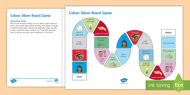 Colors Vocabulary ESL Interactive Board Game