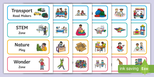 Play-Based Learning Signs and Labels (teacher made) - Twinkl