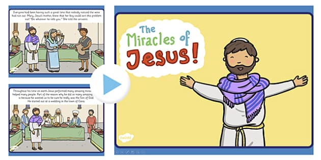 The Miracles of Jesus Bible Stories PowerPoint - christianity