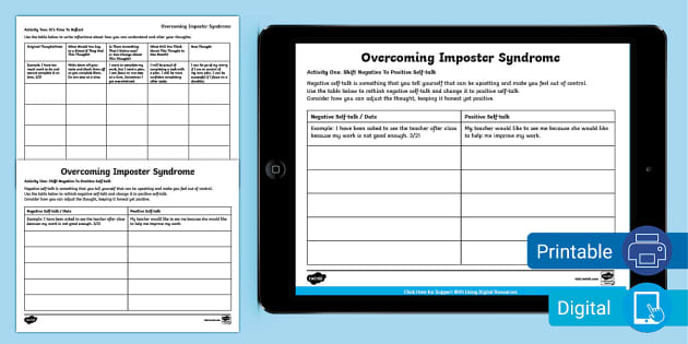 Overcoming Imposter Syndrome PDF | Twinkl USA - Twinkl