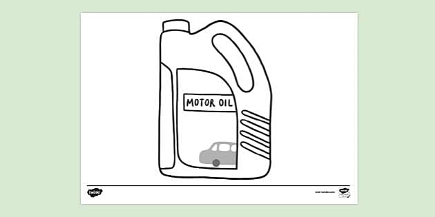 motor oil drawing