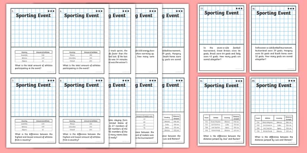 LKS2 Addition And Subtraction Word Problem Themed Top Cards Game   Tp2 M 406 Word Problem Themed Top Cards Game Ver 1 