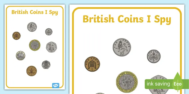 British Lifesize Role Play Coins - Primary Resource - Twinkl