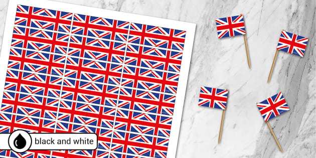 Union Jack Toothpick Flags Twinkl Party teacher Made 