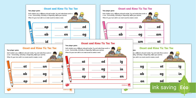 5 Syllable Tic Tac Toe