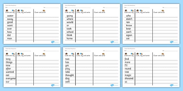 KS1 Keywords Handwriting Practice Sheets Classroom Resource