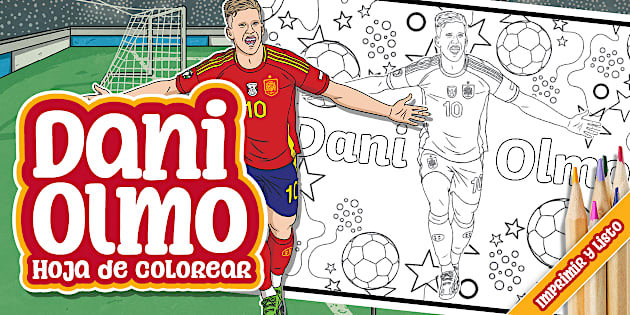 Hoja de colorear: Dani Olmo