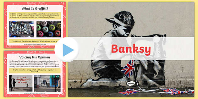 Banksy Digital Print Set of 6 , Printable Banksy Poster , Banksy
