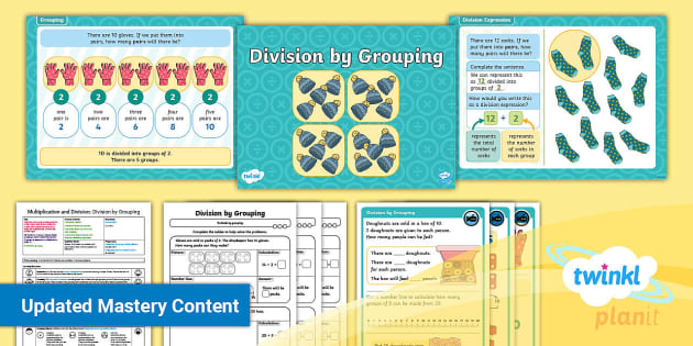 Year 2 Division By Grouping PlanIt Maths Lesson Pack