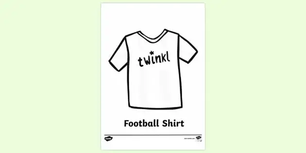 Football shirt shop to colour in