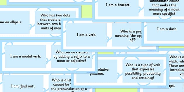 Vocabulary Grammar And Punctuation Class Loop Game Upper KS2