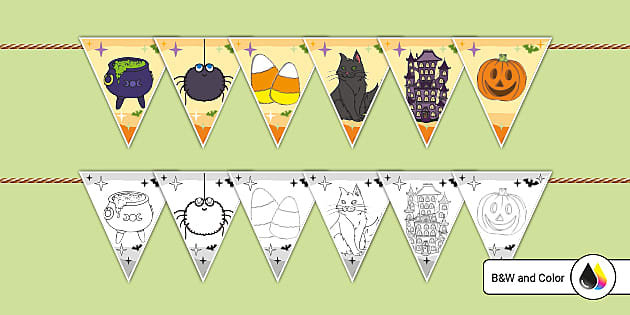 Printable Halloween Bunting for Kids | Twinkl USA - Twinkl