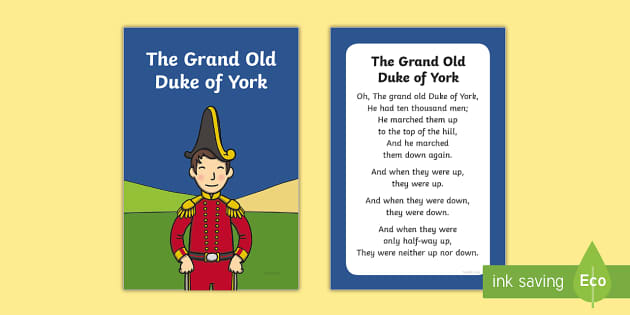 The Grand Old Duke Of York - song and lyrics by Nursery Rhymes ABC