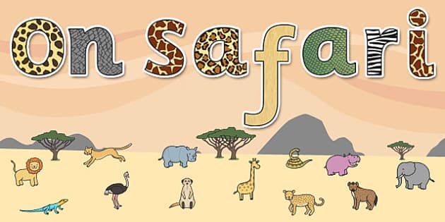 safari writing activities