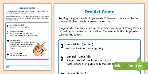 Dreidel Symbole Gimel