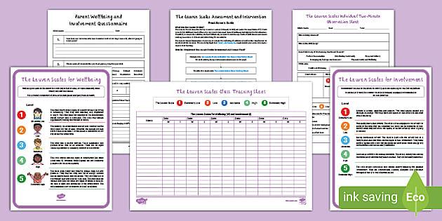 Leuven Scale EYFS Wellbeing and Involvement Practitioner Assessment Guide