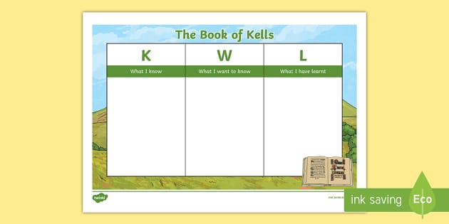 The Book of Kells KWL Grid (teacher made) - Twinkl