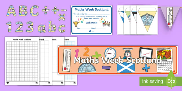 Math Week Scotland Display Pack (teacher made) - Twinkl