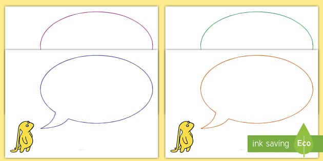 👉 Editable Speech Bubble Cut-Outs to Support Teaching on Beegu - Editable