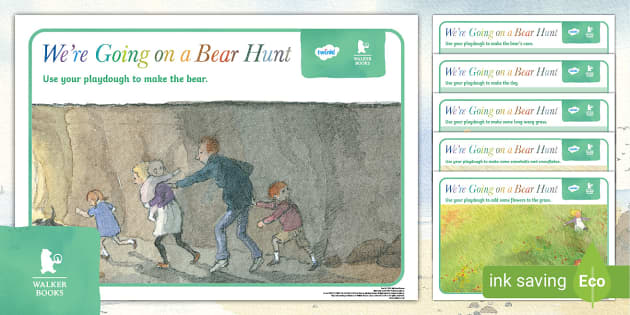 FREE! - We're Going on a Bear Hunt Playdough Mats - Twinkl