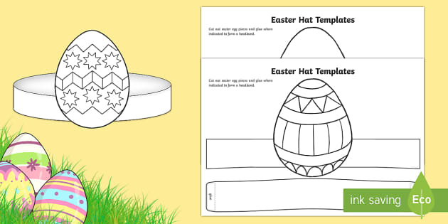 A Hat Outline Template
