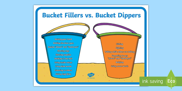 bucket-filler-vs-bucket-dipper-display-poster-twinkl