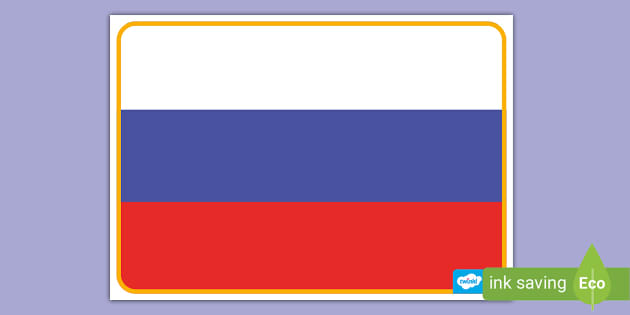 FREE! - Russia Flag Poster  Twinkl Countries (teacher made)