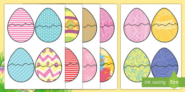 Easter Egg Patterns Sheets