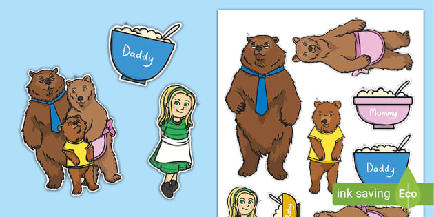 Goldilocks Small Display Cut-Outs (teacher made) - Twinkl