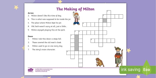 The Making of Milton Crossword (Hecho por educadores)