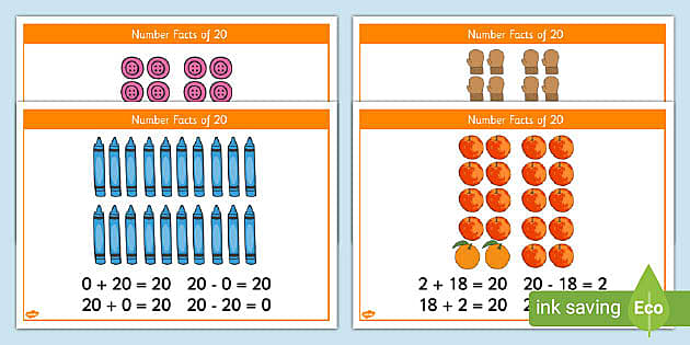 T N 4523 Number Facts Of 20 Inverse Number Sentences Ver 2 