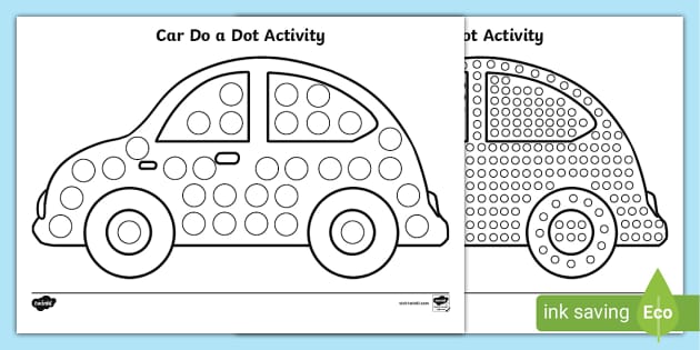 FREE! - Car Do a Dot Activity (teacher made) - Twinkl