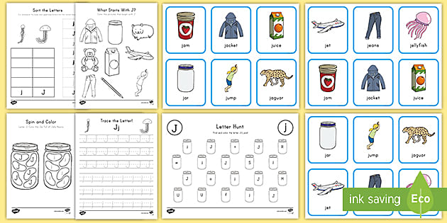 Alphabet U For Vocabulary Reading Lesson Kids Coloring Set