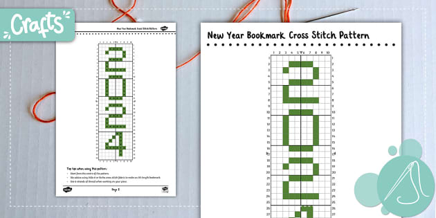 Counted Cross Stitch Pattern / Book A Day Bookmark / Digital