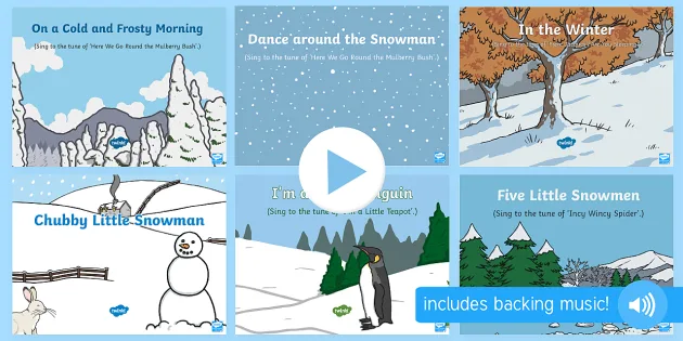 Download Winter Themed Songs And Rhymes Powerpoints Pack