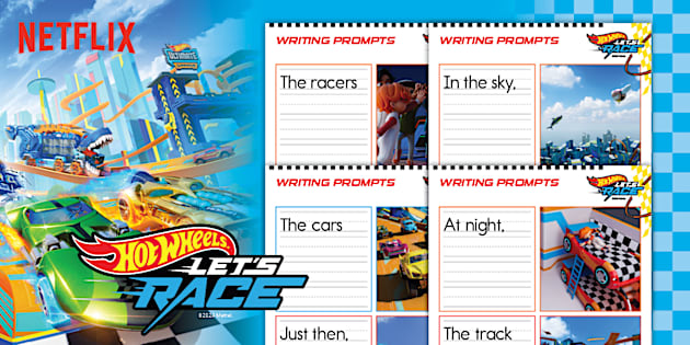 Hot Wheels: Simple Sentence Writing Prompts for K-2nd Grade