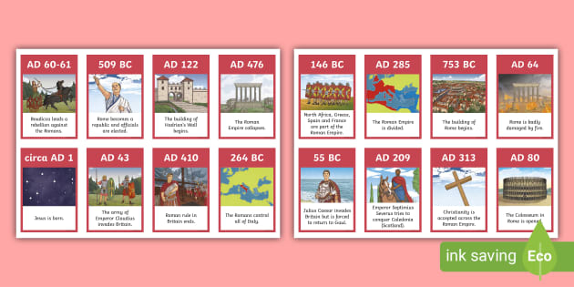 Roman History Timeline In Order